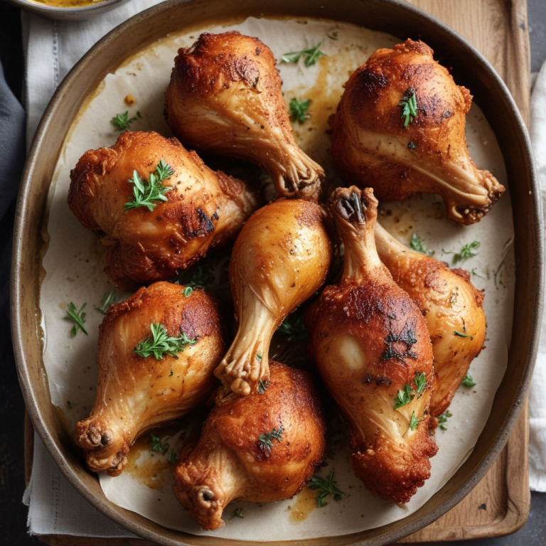 Crispy Baked Chicken Drumsticks: A Delicious and Healthy Recipe